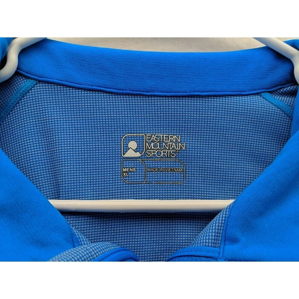 Eastern Mountain Sports EMS Blue Quarter Zip Pullover Mens Size XL